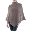 Poncho Panqara de cuello alto - Lana de alpaca