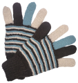 Talla L - Guantes coloridos - Tejidos a mano