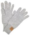 Guantes gris claro - Lana Pura de Alpaca