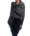Foulard en Cashllama Unisex - Hecho a mano - Gris